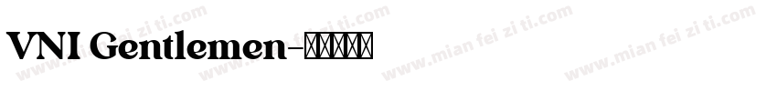 VNI Gentlemen字体转换